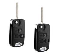 2 x Funkschlüsselanhänger, Klapp-Stil, Power-Tür-Upgrade, Ersatz für 2004, 2005, 2006, 2007, 2008, 2009, Lexus RX330, RX350, RX400H (HYQ12BBT 4D68)