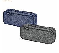 2 x Herlitz Doppelfaulenzer Polyester 205x90x70mm Knitted Fabric sortiert