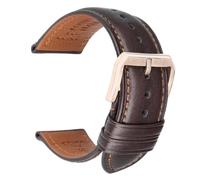 20/22/24 mm breites Uhrenarmband aus weichem Rindsleder, passend for Longines/Casio/DW(Dark Brown RG,24mm)