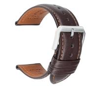 20/22/24 mm breites Uhrenarmband aus weichem Rindsleder, passend for Longines/Casio/DW(Dark Brown S,18mm)