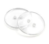 20 edle Harzknöpfe 23mm rund transparent 2-Loch Knopf Knöpfe Knöpfe aus Harz zum annähen basteln nähen Jackenknöpfe Bastelknöpfe Zweilochknöpfe Zweilochknöpfe