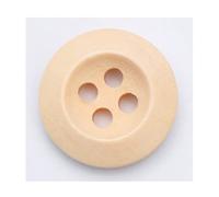 20 edle Holzknöpfe natur 25mm, rund, 4-Loch Knopf Knöpfe aus Holz Vierlochknöpfe 4-Loch zum aufnähen annähen nähen Jackenknöpfe Mantelknöpfe Vierloch scrapbooking und Dekorationen