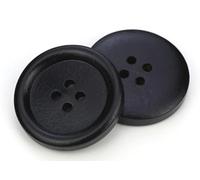 20 edle Holzknöpfe rund schwarz 20mm mit 4 Löcher, Jackenknöpfe Knöpfe zum annähen aufnähen Bastelknöpfe JackenknöpfemVierlochknöpfe