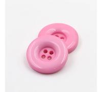 20 edle Kunststoffknöpfe 18mm rosa rund Vierlochknöpfe a 2mm je Loch - 4-Loch-Knöpfe zum basteln nähen annähen Bastelknöpfe