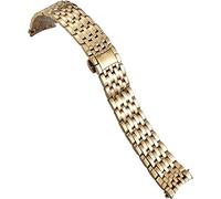 20 mm 16 mm 19 mm Edelstahl-Uhrenarmband Ersatz für Omega De Ville Prestige Orbis Edition Uhrenarmband Metall Glänzendes Armband (Farbe: Silber, Größe: 20 mm), rose gold, 16 mm