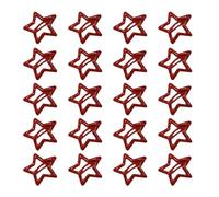 20 Pcs Fashion Sweet Cool Red Star Hairpins Hair Duckbill Clip Simple Barrettes Fashion Accessory Gifts Side Clip for Women Decorative