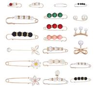 20 Pieces Brosche Damen Sicherheitsnadeln Groß Broschennadeln,Broschennadeln ohne Nähen,Broschen für Kleidung,Geeignet zum Verzieren von Brautkleid,Schals,Hüten,Pullovern,Röcken,Hosen