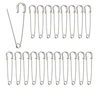 20 Stück 10 mm Sicherheitsnadeln Safety Pins Sicherheit Pin Sicherheitsnadel groß mit Praktischer Box für Befestigen und Nähen von Kleidung und Handarbeiten Schmuckherstellung