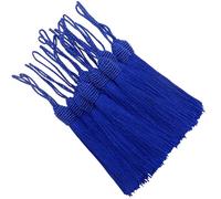 20 Stück 15.5cm Quasten Anhänger Handgefertigtes Basteln-Marineblau | Quasten mit Schleife für DIY Lesezeichen,Schmuckherstellung,Ohrring,Girlanden Deko,Schlüssel,Taschen und Souvenir