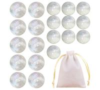 20 Stück 2-Loch-Knöpfe, 1 Stück Aufbewahrungstasche, Nähknöpfe, Kleidungsdekorationsknöpfe, Runde Blinkende Knöpfe, Flache Knöpfe