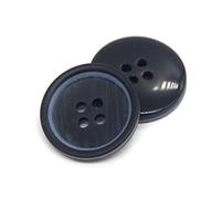 20 Stück 4 Löcher 15/20mm Herren Anzug Harz Knöpfe für Kleidung Mantel Blazer Jacke Dekorationen Nähzubehör, Blau, 20mm 20pcs