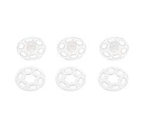 20 Stück ABS Kunststoff Druckknöpfe 7mm/10mm/13mm/15mm/18mm/21mm (Transparent, 7mm)