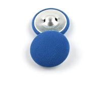 20 Stück bunte Stoffknöpfe, mit Stoff überzogene Metallknöpfe, Nähknöpfe für Kleid, Hemd, Stoff, dekorative Knöpfe für Kleidung, Blau, 20 mm