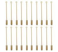 20 StüCk DIY Kupfer Broschen Anstecknadeln, Lange Hutnadeln FüR Schmuck, 70mm Goldene Sicherheitsnadeln FüR Hochzeiten Und Partys