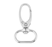 20 Stück Karabinerhaken Schlüsselanhänger, Zinklegierung 360° Drehbare Karabiner Schlüsselringe mit D-Ring für DIY Bastelarbeiten, Schmuckherstellung, Handtasche, Haustierleinen(20mm)