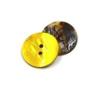 20 Stück Muschel-Nähknöpfe, Perlmutt-Muschel, runde Knöpfe, 2 Löcher, für Kleidung, DIY-Kleidungszubehör, gelb, 10 mm