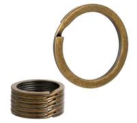 20 Stück Schlüsselring, 20mm Bronze Spaltringe Schlüsselring Metall Flache Schlüsselanhänger Ring Schlüssel Zubehör für Home Auto Office Schlüssel Befestigung, Arts und Crafts DIY Zubehör