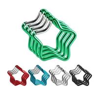 20 Stück Stern Karabiner Stern Schlüsselanhanger karabinerhaken karabiner Schlüsselanhänger Schlüssel Karabinerhaken Karabiner Klein Zur Dekoration Geeignet(5 Farben)