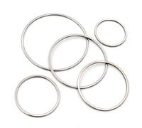 20 Stücke Edelstahl Ohrringe Ringe Groß Kreis Ohrdraht Reifen Anhänger, DIY Schmuckherstellung