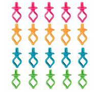 20 Stücke Garnspulenhalter, Spulenhalter Spulenfadenhalter, Spulen Faden Spule Klemmen Bobbin Buddies Nähmaschine Zubehör zum Halten von Halten Spule Faden für Garnspulen Organisation,Farben Mischung