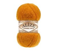 20 % Wolle, 80 % Acryl, weiches Garn, Alize Angora, Goldgarn, Häkeln, 2 Stück, 200 g, 1204 Yds, Spitze, Handstricken, türkisches Garn (234 Spice)