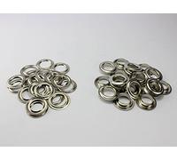 20 x Ösen 25 mm Ösen Messing Nickel rostfrei Rundösen Planenösen DIN 7332