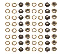 200 Sets Metall Ösen mit Unterlegscheiben aus Eisen für Canvas und | Glatt Verarbeitet, ohne Scharfe Kanten, mit Gleichmäßiger Kraftverteilung, Vielseitig Nutzbar