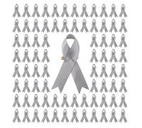 200 Stück Band Reversnadel Elegante Wohltätigkeitsbroschen Unisex Seidenstoff Sicherheits Brustnadeln Zur Bewusstseinsverbreitung Bunte Bandnadel