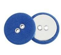 200 Stück flacher Stil for Kleidung, Dekoration, Reparaturzubehör, runder, mit Twillstoff überzogener 2-Loch-Knopf(13 Royal Blue,23.0mm)