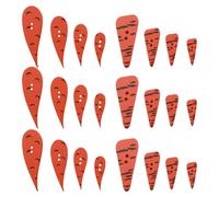 200 Stück Schneemann-Karotten-Nasenknöpfe, Karottenförmige Nasenknöpfe, Holzknöpfe, Nasen, Weihnachten, Holzknöpfe, niedliche Nähknöpfe, Schneemann, Bastelzubehör, C