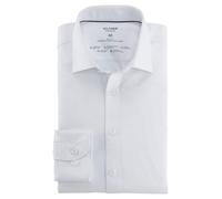 OLYMP Herren Businesshemd Langarm Level.Five.Body.fit,Single Jersey,Body fit,New York Kent,Weiss 00,41