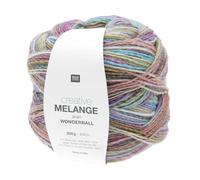 Rico Design Wolle Creative Melange Aran Wonderball 200 g Verlauf Pastell Farbe 22