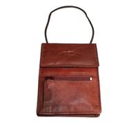 # 202 Herren BAG STREET Geldbörse LEDER BRUSTBEUTEL BRUSTTASCHE Umhängetasche Braun Camel Schwarz (Braun)