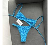 2023 Neuer Damen Badeanzug Set, Sommer Strand Bikini Zweiteiler, umkehrbarer Blumen- und Streifendruck, verstellbarer Top und Unterteil, geeignet für
