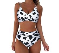 2024 Bikini Damen Set Bauchweg, Badeanzug + Badehose, Günstig Zweiteiliges Bikini Badeanzug Set, Sale Bademode Push Up, Schwimmanzug Sexy, Swimsuits Schick Elegant Mit Brustpolstern Und Ohne Bügel