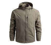 2024 Herren Leichte Softshell Jacke - Kapuzenjacke Herren Windjacke Herren Leicht Sommer Biker Motorradjacke Spleiß-Komfort Gepolsterte Jacken mit Kapuze Outdoor-Freizeit-Cardigan-Jacken jogging