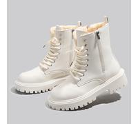 2024 Neue modische Anti-Rutsch Damen Kniehohe Stiefel mit Kunstfell Futter, Weihnachtsgeschenke für den Winter