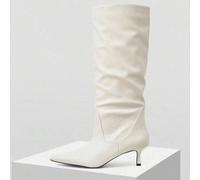 2024 NEUE SPITZE GERADE SCHAFT HOHE ABSATZ KNIEHOHE STIEFEL FÜR FRAUEN