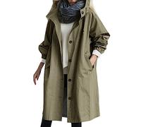 2024 Regenjacke Damen - Atmungsaktiv Regenmantel Atmungsaktiv Regenjacke Atmungsaktiv Wanderjacke Lang Regenmantel Wasserdicht Damen Jacke Leichte dünne Regenjacke