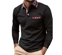 2025 Angebote Taschen Hemd Herren Langarm Slim Fit Bügelfrei Hemden Mit 2 Brusttaschen Weisses Sport T Shirt Langarmshirt 4XL Meine Bestellung