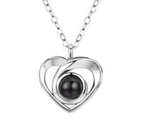 2025 Kette Damen Silber Herz Anhänger Kette Mädchen Kette mit Herzanhänger Halskette Damen Schmuck Geschenke für Frauen Geburtstags Weihnachten Valentinstag Muttertag