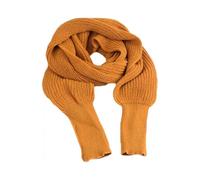 2025 Latest Model Women's Winter Knit Blanket Long Shawl with Sleeves Solid Color Sweater Scarf