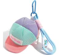 2025 Münzgeldbörse in Hutform und Mini-Tasche, Schlüsselanhänger, kreatives Accessoire für Damen und Herren, tragbare Aufbewahrung mit Reißverschluss und Armband, für Kleingeld, Lippenstift, Ohrhörer