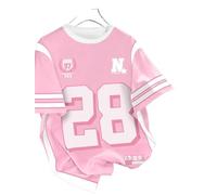 2025 Neue Sommertrend, digital gedruckte Kurze Manschett-Rund T-Shirt für Damen-C.