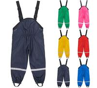 2025 Regenhose Kinder Matschhose Jungen Mädchen Wasserdicht Winddicht Buddelhose Ungefüttert Atmungsaktiv Dünn Überziehhose Reflektierend Regenbekleidung für Kleinkind Baby 1-10 Jahre
