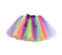 2025 Tüllrock Kinder Mädchen, Bunt Regenbogen Rock Baby, Ballerina Tütü Bunter Prinzessin Feen Kostüm, Geschenk Mädchen für 2-10 Jahre Alt