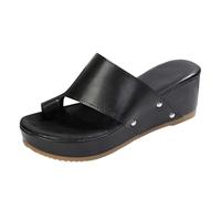 2026 Bequeme Plateau Sandalen mit offener Zehenpartie Dicker Sohle für drinnen draußen Mode Klassische Arbeit Hausschuhe Slides Slipper