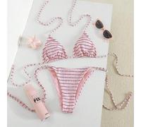 2026 Damen Bikini-Set mit zufälligem Muster und Spaghettiträgern, sexy, Sommer-Outfit, elegant, Valentinstag, Strand, Urlaub, Casual, einzigartig, Som