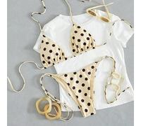 2026 Damen Sexy Bikini Badeanzug Set mit zufälligem Muster, Träger, Sommer Outfit, elegant, Valentinstag, Strand, Urlaub, Casual, einzigartig, Sommer