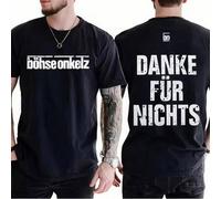 2026 Hot New Danke Fr Nichts _ Bhse Onkelz T-shirt Vintage Women's Men 100_ Cotton Tee Casual Oversize Y2k
